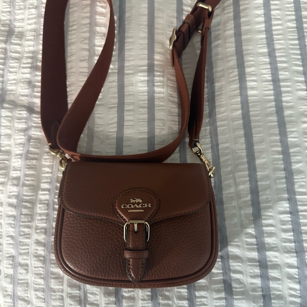 Coach Tan Leather Crossbody Bag